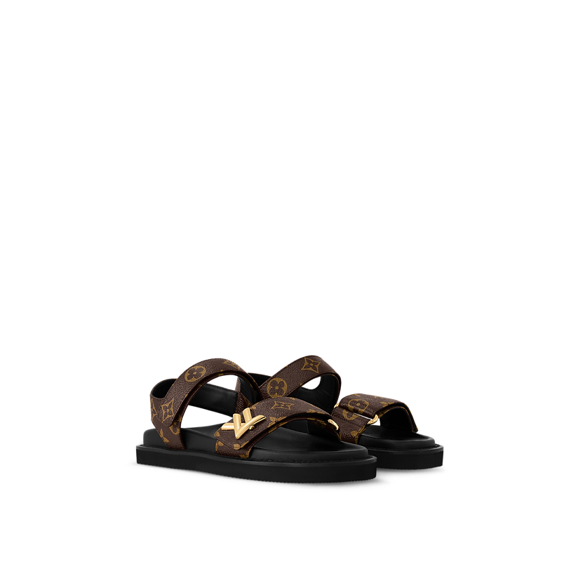 LV Sunset Comfort Flat Sandal Women Shoes LOUIS VUITTON